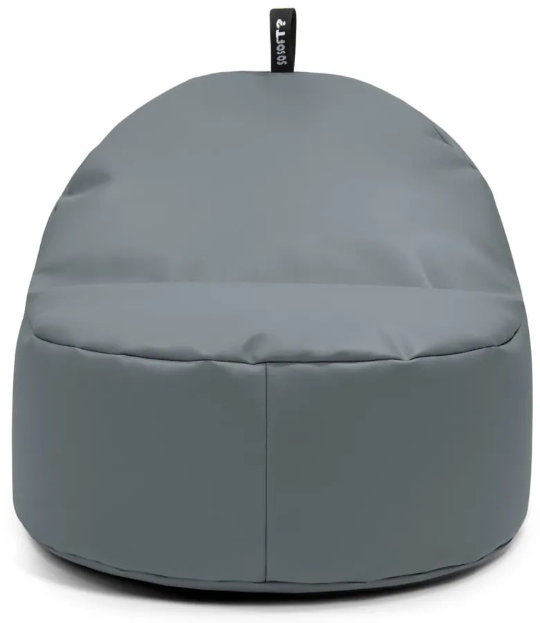 Fotoliu bean bag portocaliu cu tapițerie din imitație de piele Round L – So Soft?