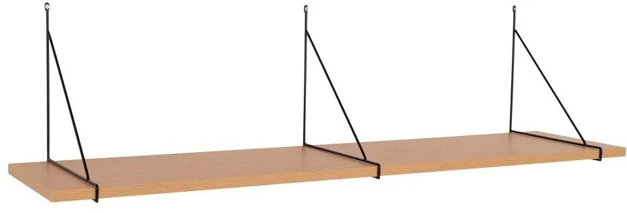 Raft în culoare naturală cu aspect de lemn de frasin 120 cm Chiba – House Nordic