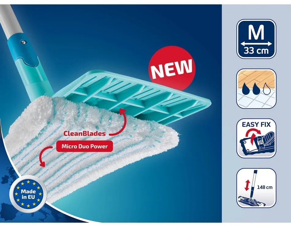 Set Leifheit PowerClean M + rezervă micro duo gratuit 55515