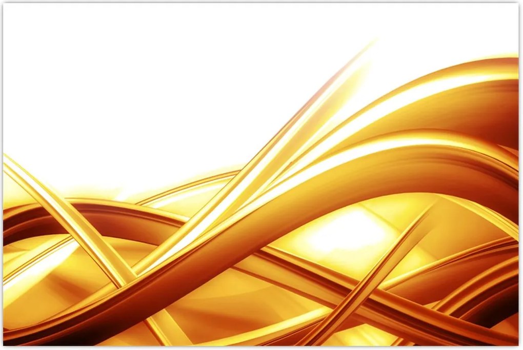 Tablou - Abstrac galben (90x60 cm)