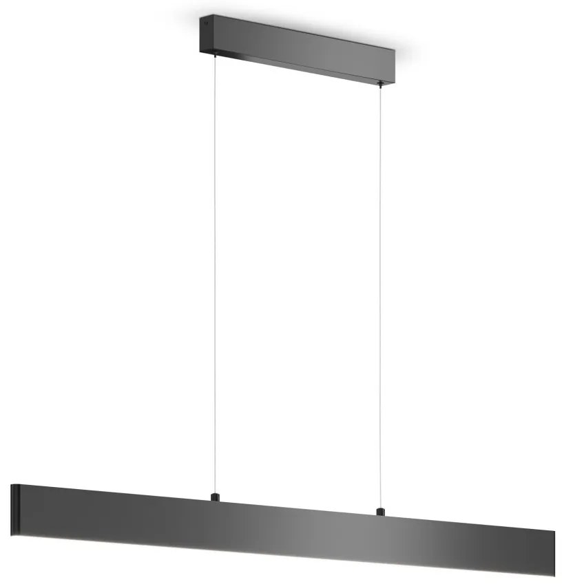 Lustra LED design tehnic Step negru 4000K