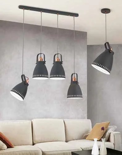 Lustra cu 4 pendule design industrial THEKE