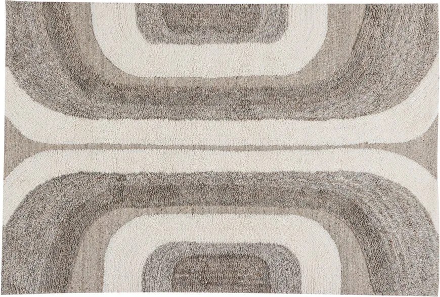 Covor gri/bej din amestesc de lână 170x240 cm Moro – WOOOD