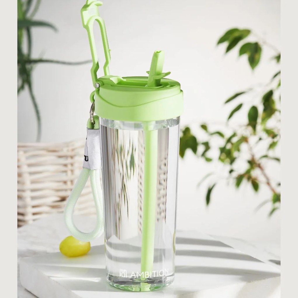 Sticla apa 700ml, tritan, verde, Sporty