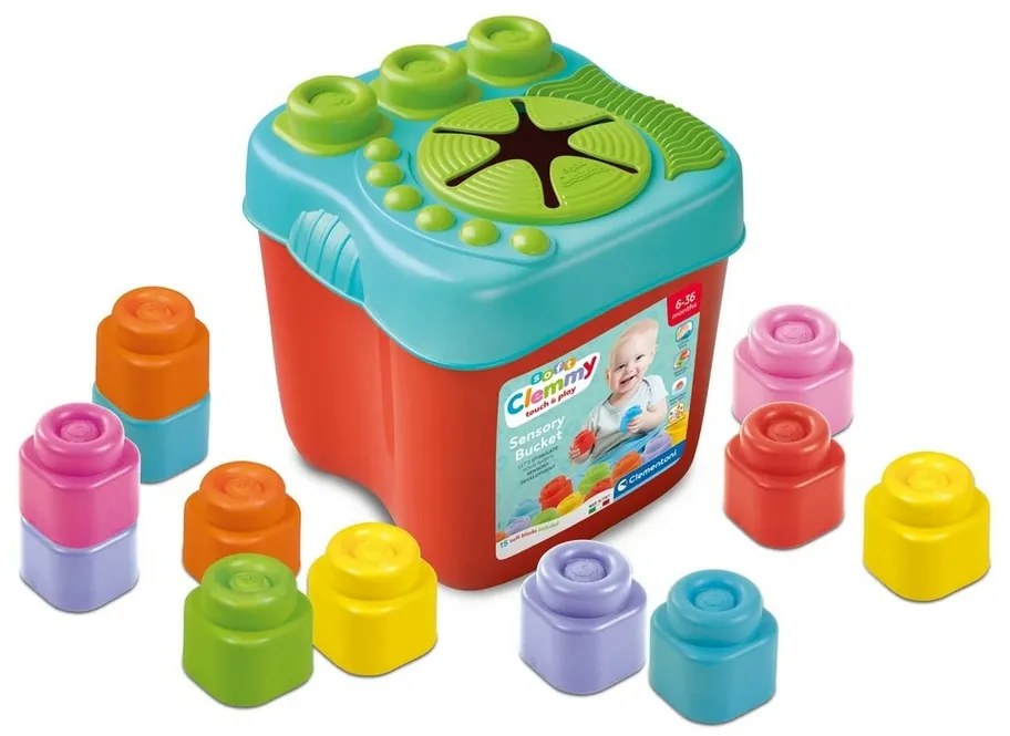 Clementoni Clemmy baby - găleată senzorială cublocuri