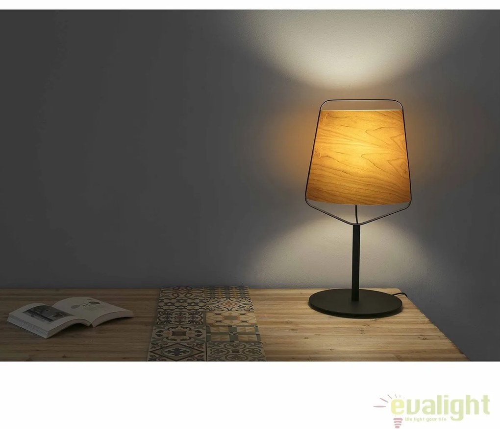 Veioza lemn / Lampa de masa design deosebit STOOD 29846