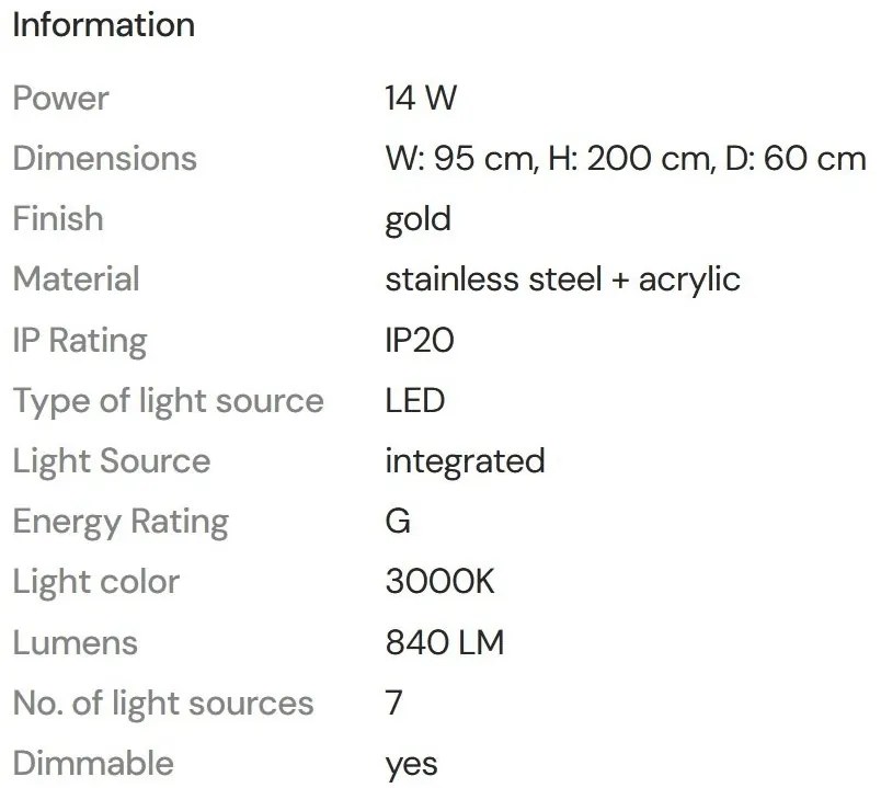 Lustra LED dimabila suspendata Stardust aurie