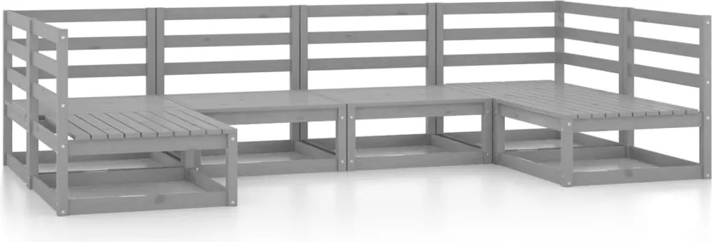 vidaXL Set mobilier de grădină, 6 piese, lemn masiv de pin