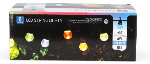 Lanț LED decorativ de exterior 10xLED/8m IP44 alb cald Aigostar