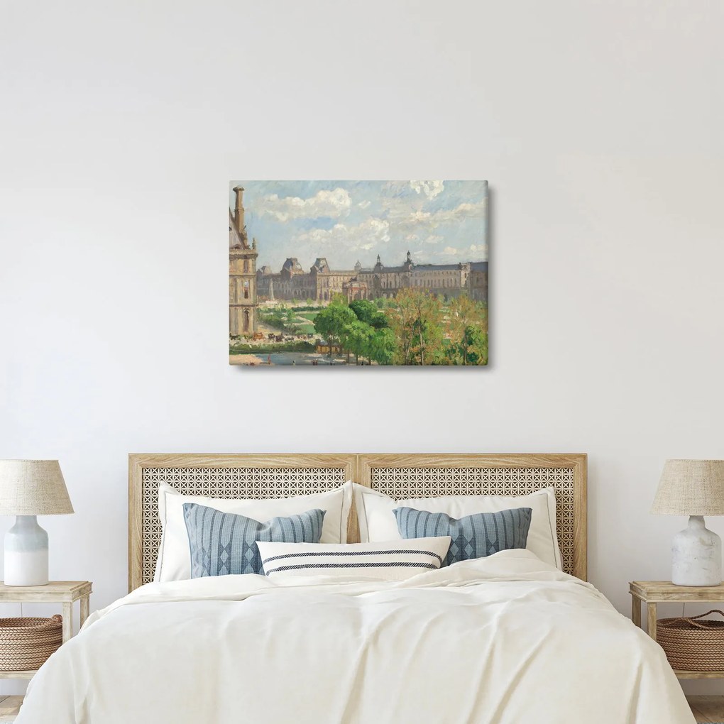 Tablou - Camille Pissarro, Place du Carrousel, Paris, reproducere (70x50 cm)