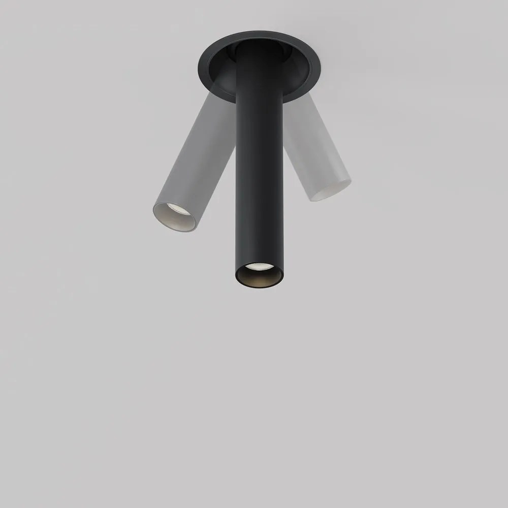 Spot LED incastrabil rotativ retractabil Focus T negru