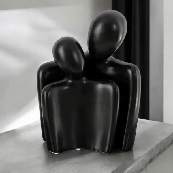 Decorațiune de masă, 20 x 5,5 x 14,5 cm, neagră