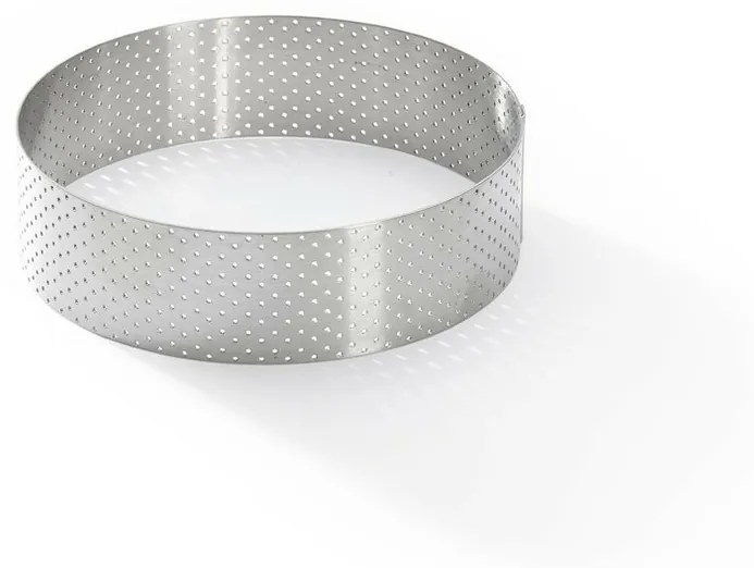 Inel de tort perforat rotund De Buyer 3098.05, 12,5 cm, oțel inoxidabil