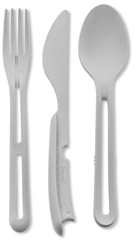 Set de tacâmuri reutilizabile, pliabile KLIKK, 3 elemente, KOZIOL