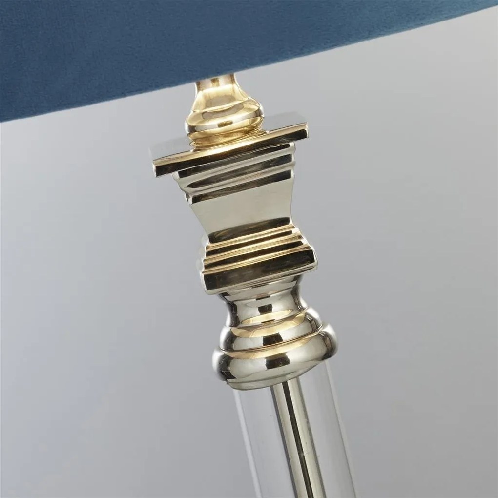 Veioza/Lampa de masa design lux elegant Belle crom/teal