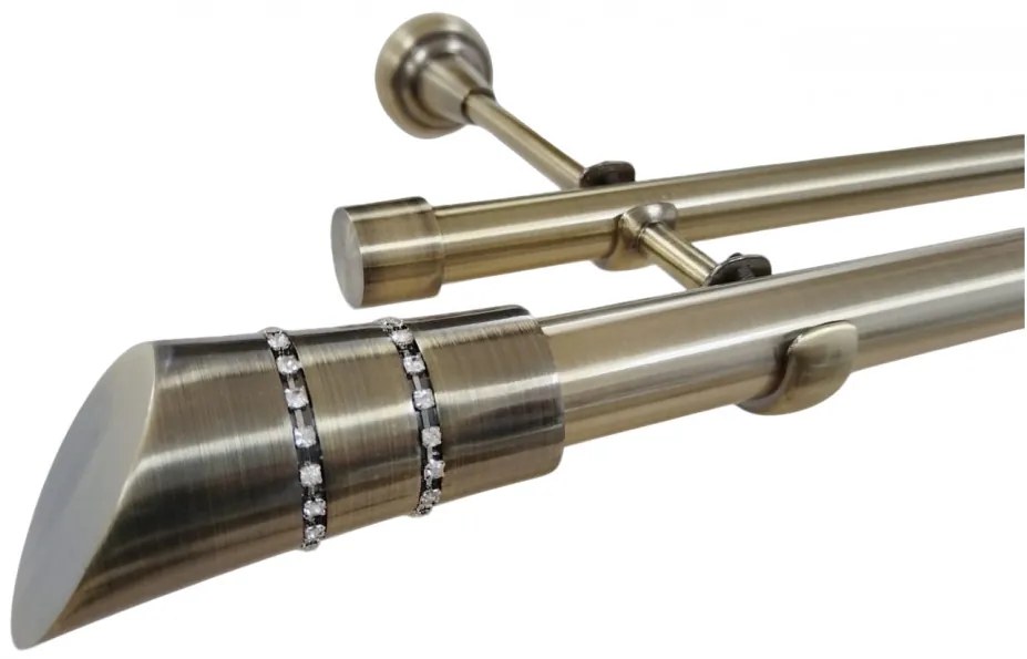 Galerie fara inele DIVA - 25/19 - aur antic (Alege marime: 320 cm)