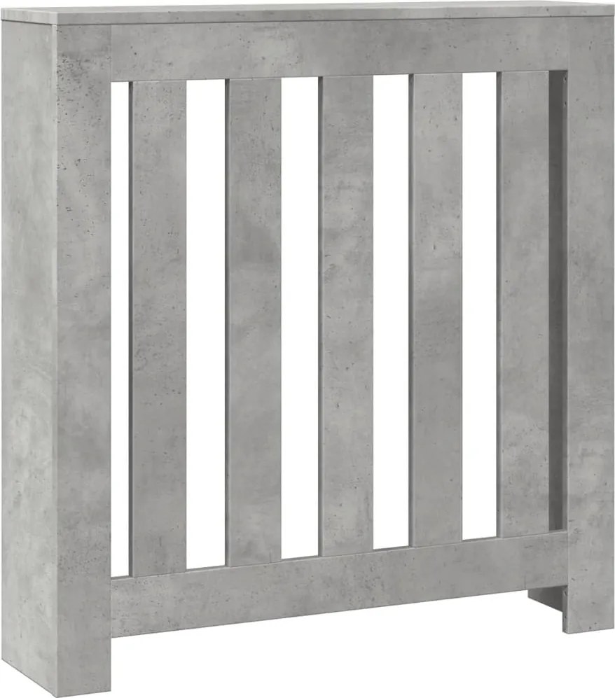 vidaXL Mască pentru calorifer, gri beton, 78x20x82 cm, lemn prelucrat