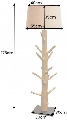 Lampadar, Lampa de podea design unicat Tree Nature 175cm