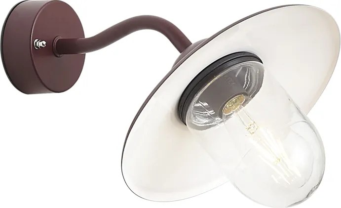 Lampă clasică de perete pentru exterior roșu închis IP44 - Munich