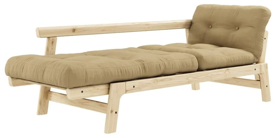 Canapea variabilă Karup Design Step Natural Clear/Wheat Beige
