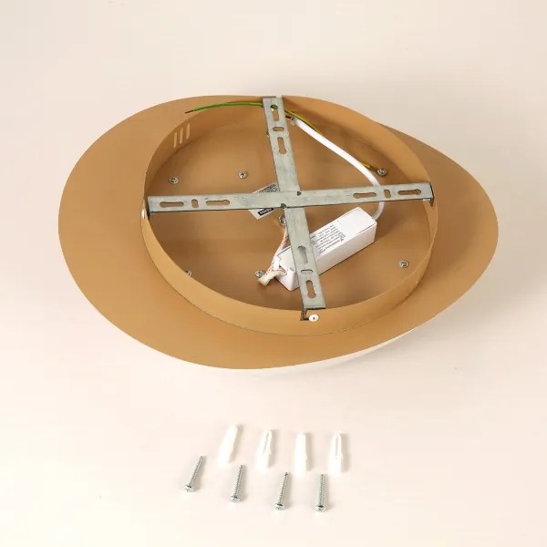 Brilagi - Plafonieră LED VISBY WOOD LED/18W/230V Ø38 cm maro