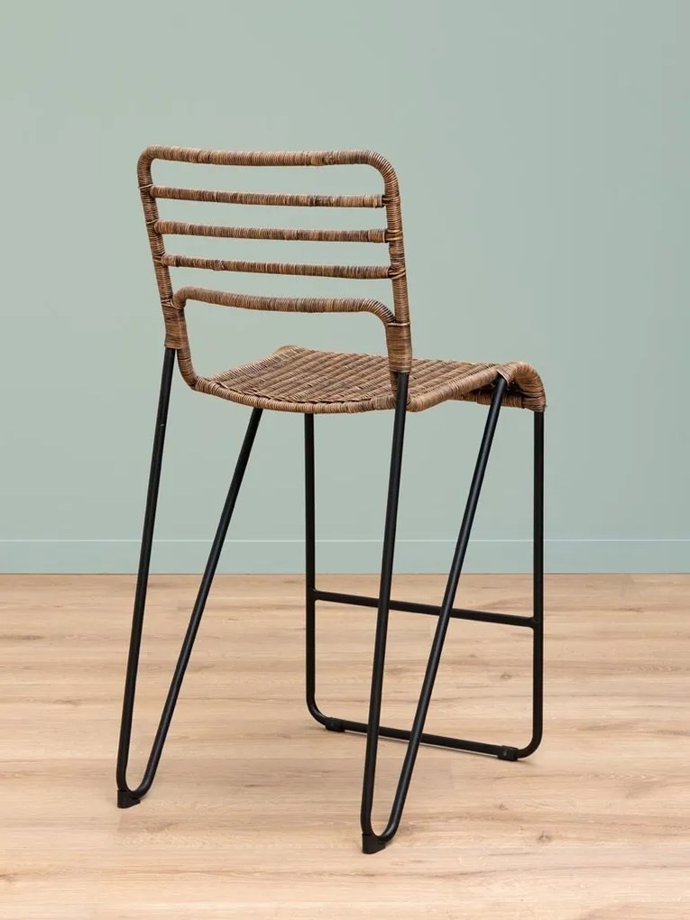 Scaun de bar din rattan " Veracruz "