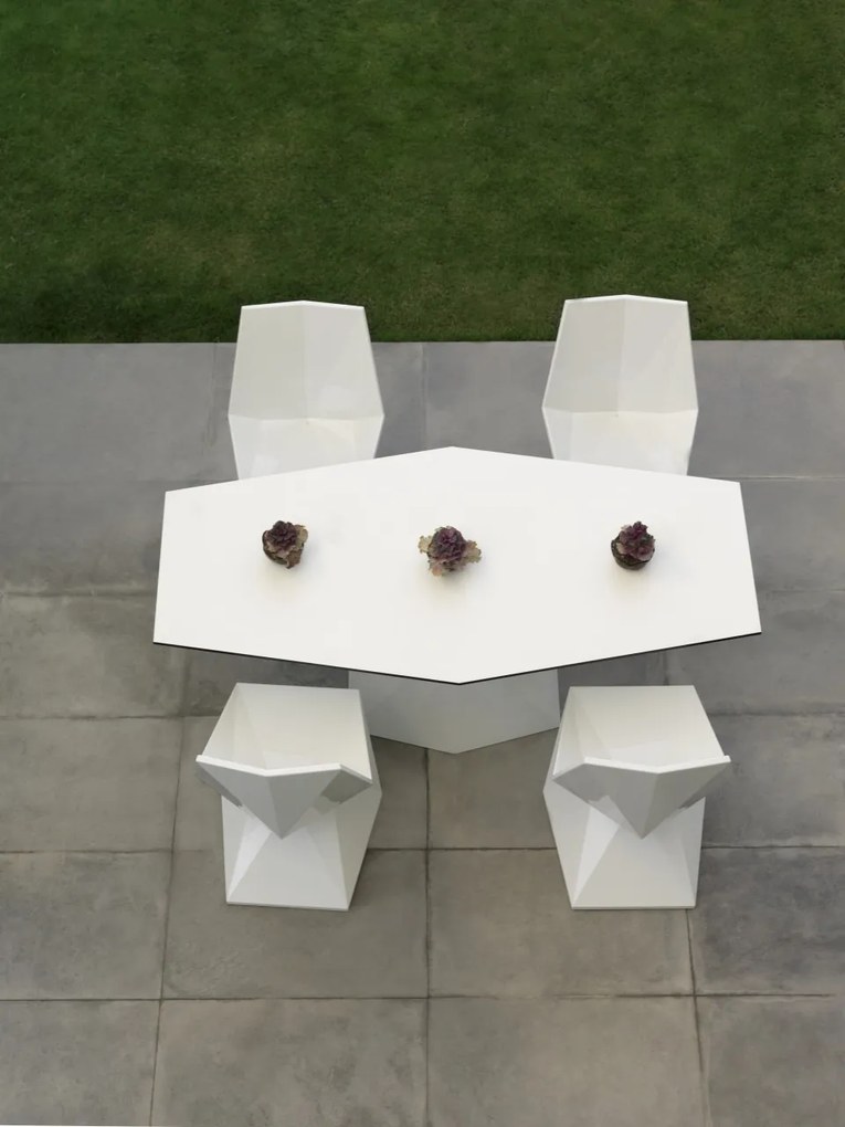 Masa dining de exterior / interior design ultra-modern premium 180x94cm VERTEX 51008 VONDOM