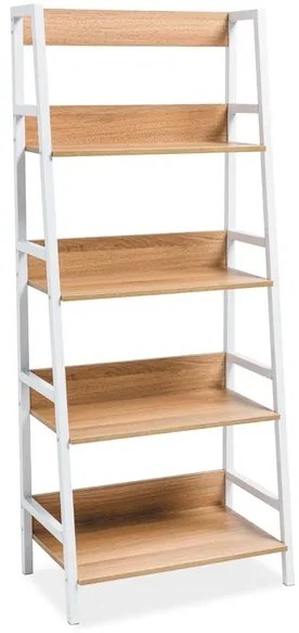 Raft Culoare Alb / Stejar, OLSEN A