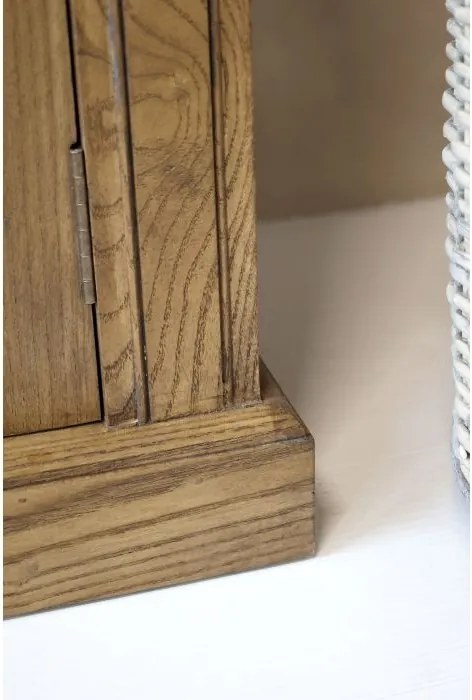 Bibliotecă cu 4 rafturi și 2 uși, finisaj natur, 135×45×196, " Marseille"