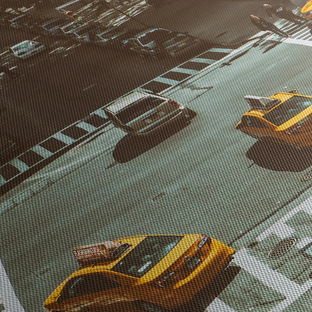 Tablou - New York (cu ceas) (90x30 cm)