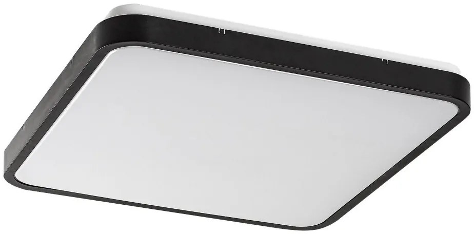 Plafoniera LED baie IP44 Alenzo 42x42cm negru/alb