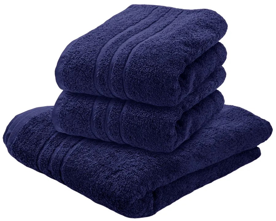 Prosop CONFORT 50 x 100 cm albastru inchis, 100% bumbac