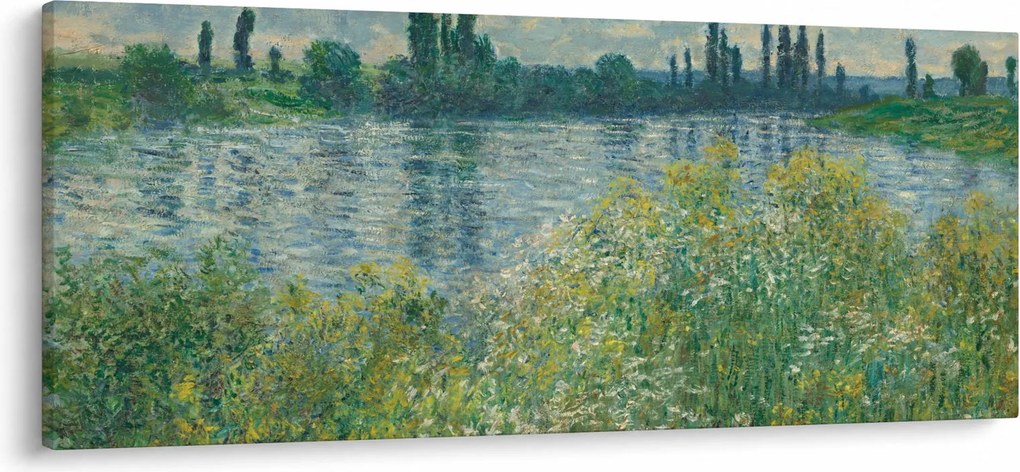 Tablou - Claude Monet, Banks of the Seine, reproducere (120x50 cm)