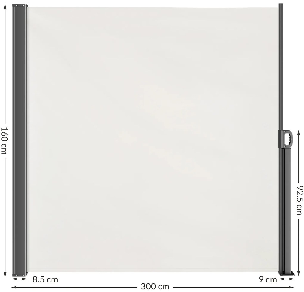 Deuba Copertina laterala Nosara 160x300 cm - crem