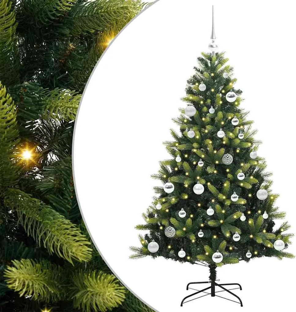 vidaXL Pom de Crăciun Artificial cu Ramuri Hinge, 150 LED-uri 150 cm