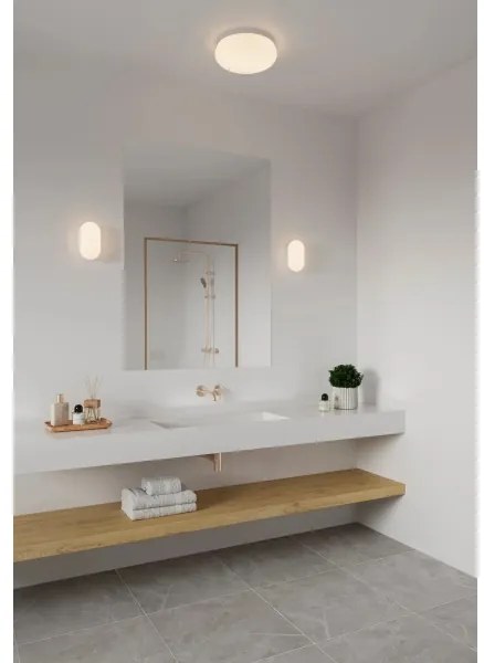 Plafonieră pentru baie Nordlux FOAM 2xE27/55W/230V IP44 alb