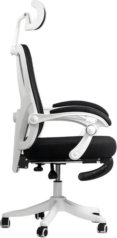 Scaun ergonomic OFF 428 negru, multiblock și suport picioare