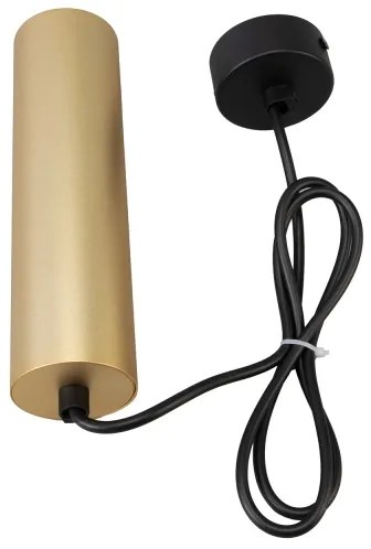 Lustră pe cablu Brilagi SELE 1xGU10/30W/230V negru/auriu