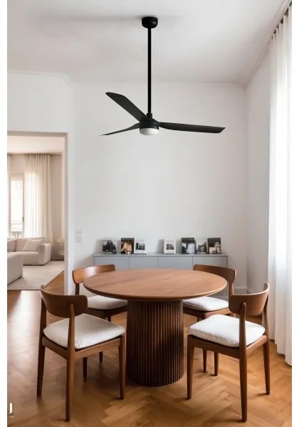 Ventilator LED dimabil de tavan FARO 33815WT-21 PUNT M LED/18W/230V negru d. 132 cm WT + telecomandă