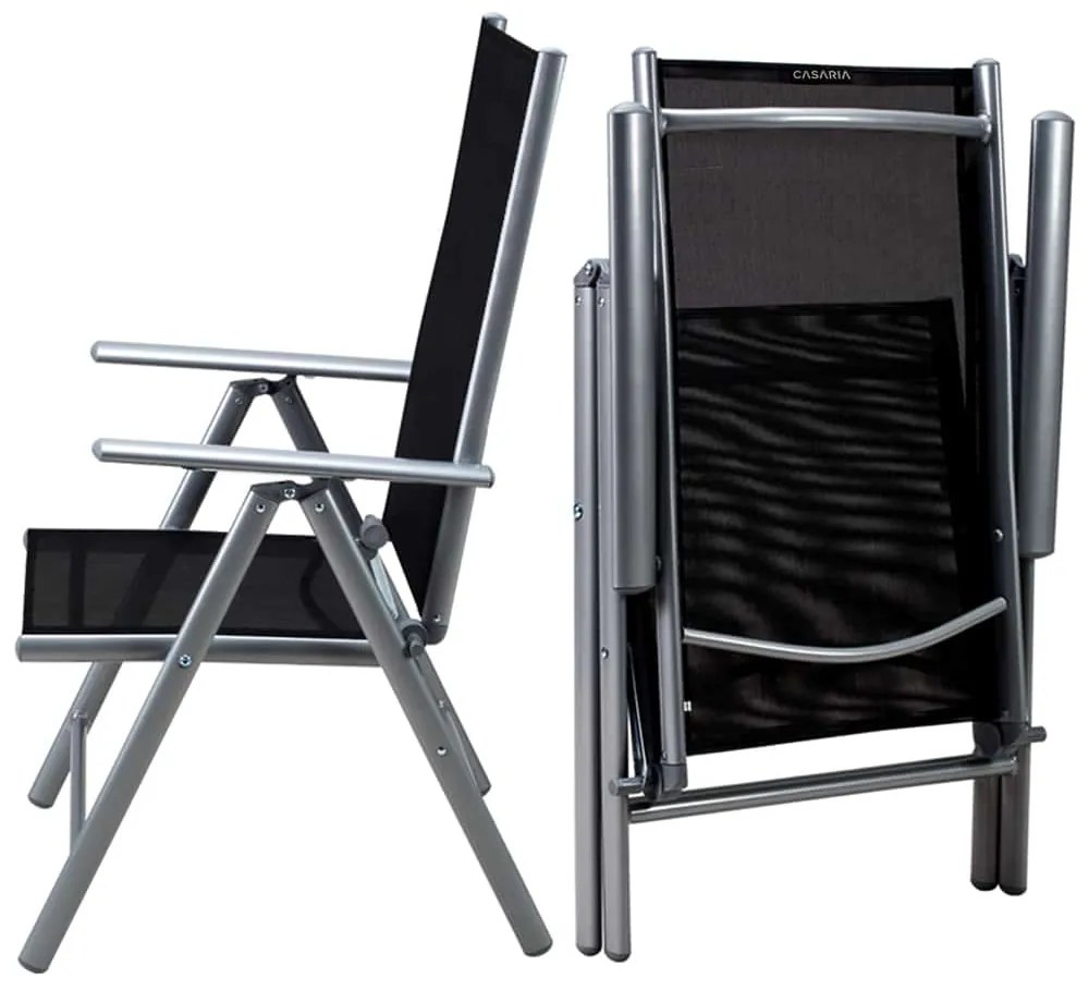 Deuba Set de grădină Bern 1+6 din aluminiu - argintiu