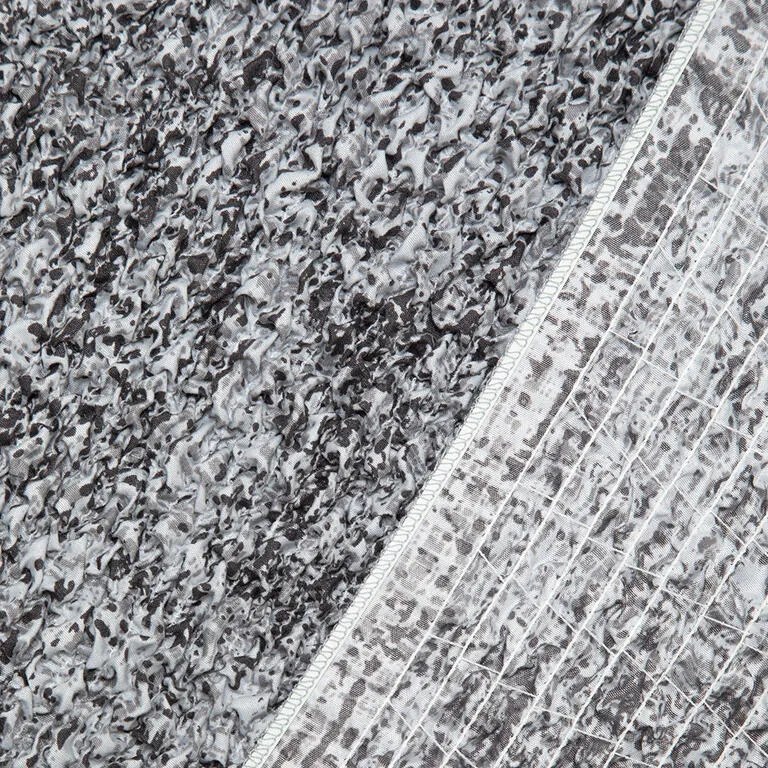 Huse bielastice MARMO gri fotoliu cu manere de lemn (l. 40 - 70 cm)