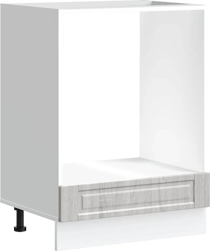 vidaXL Dulap pentru cuptor „Porto” din lemn de prelucrat Sonoma gri