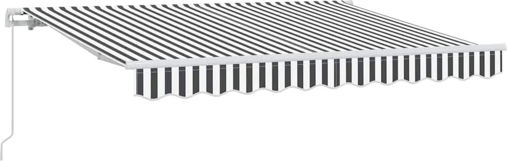 vidaXL Cortina Retractabilă Manual Antracit 350 x 200 cm țesătură