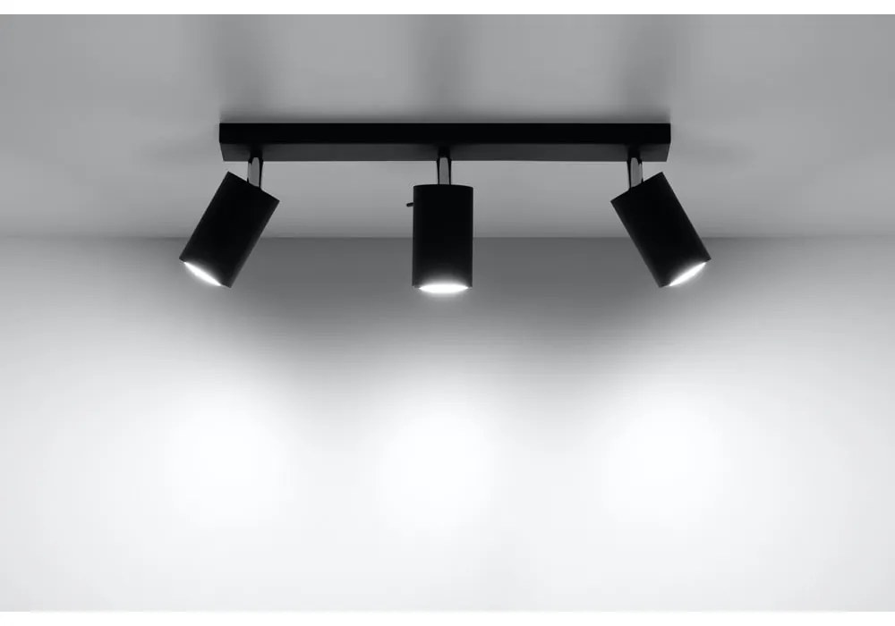 Plafonieră Sollux Etna, negru