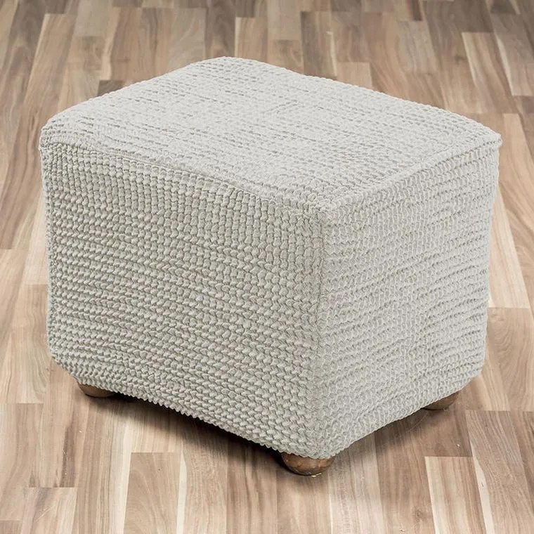 decoDoma Huse care se întind foarte bine GLAMOUR smântânii 2fotoliu cu manere de lemn (l. 140 - 170 cm)