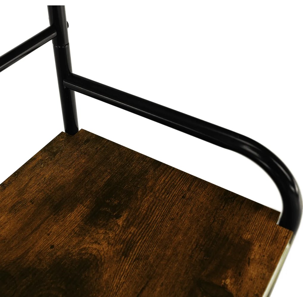 Suport de haine cu pantofar Kelam,79 x 32 x 185 cm