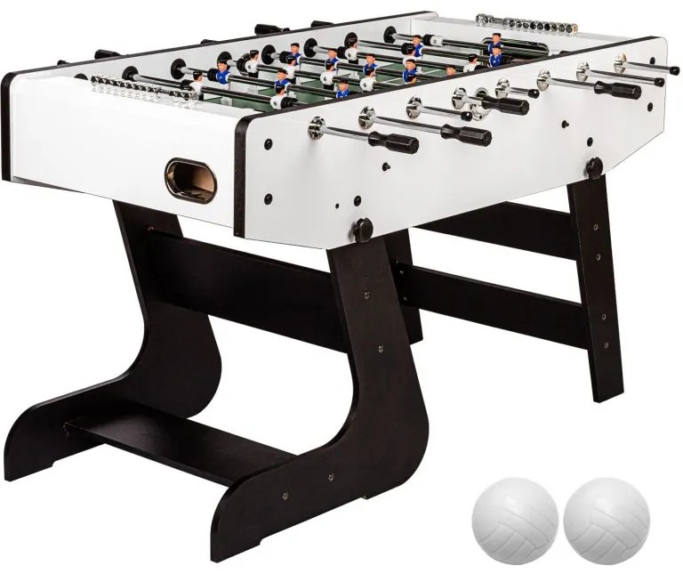 Masă de fotbal Liverpool, 141 x 125 x 89 cm, 60 kg, alb
