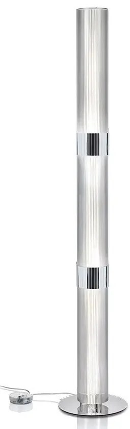 Lampadar modern design Art Deco realizata manual LA LOLLO silver