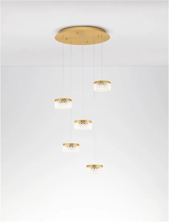 Lustra cu 5 pendule LED design modern Bion