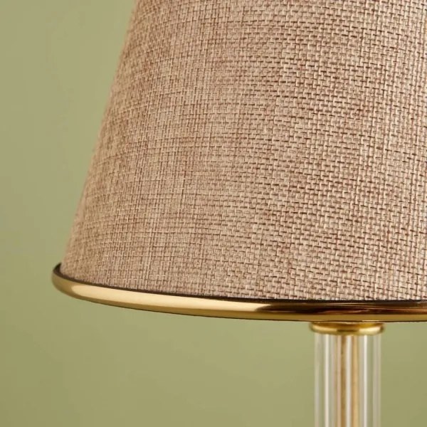 Lampă de masă AYD 1xE27/40W/230V bej/auriu